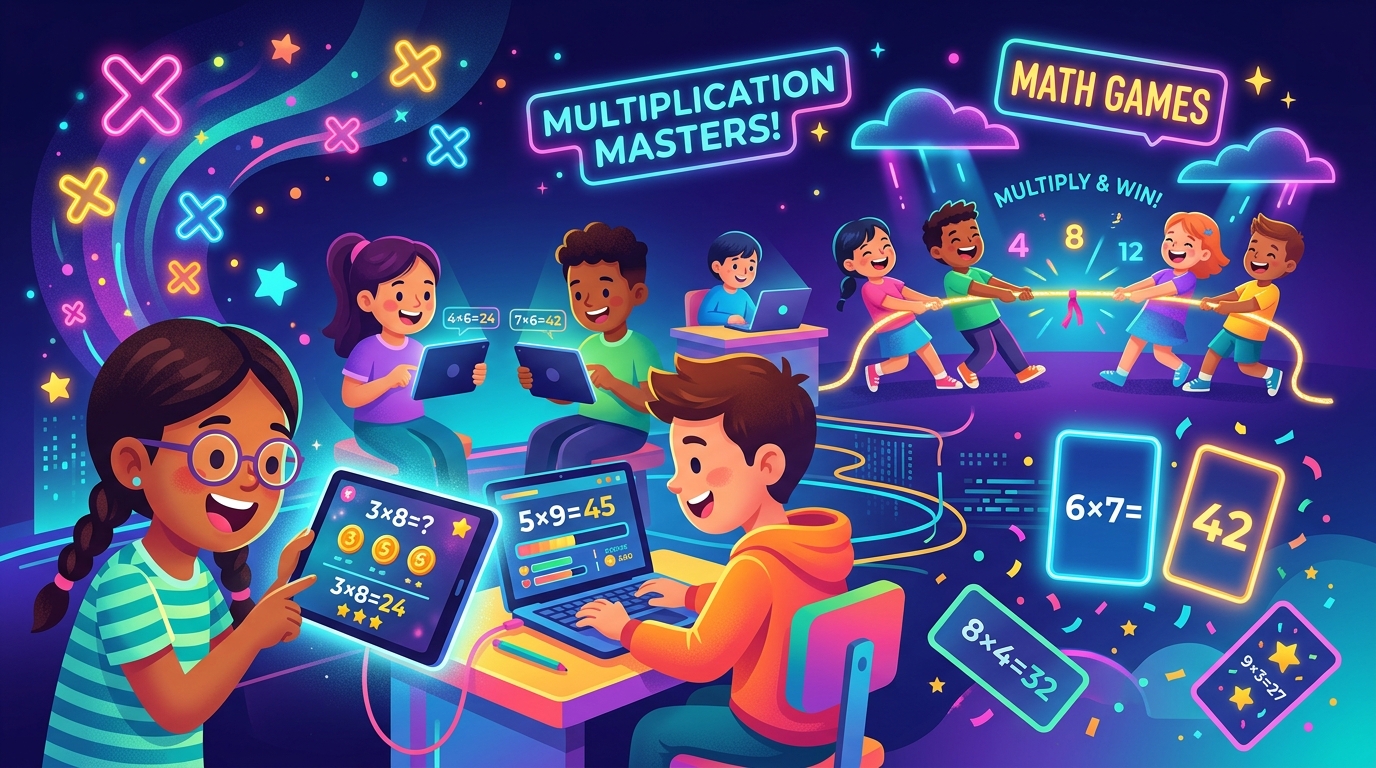 7 Fun Multiplication Practice Games That Kids Actually Love (Free, No Login)