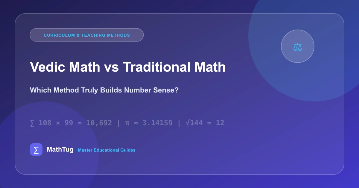 Vedic Math vs. Modern School Math: Which Method is Actually Faster for Kids?